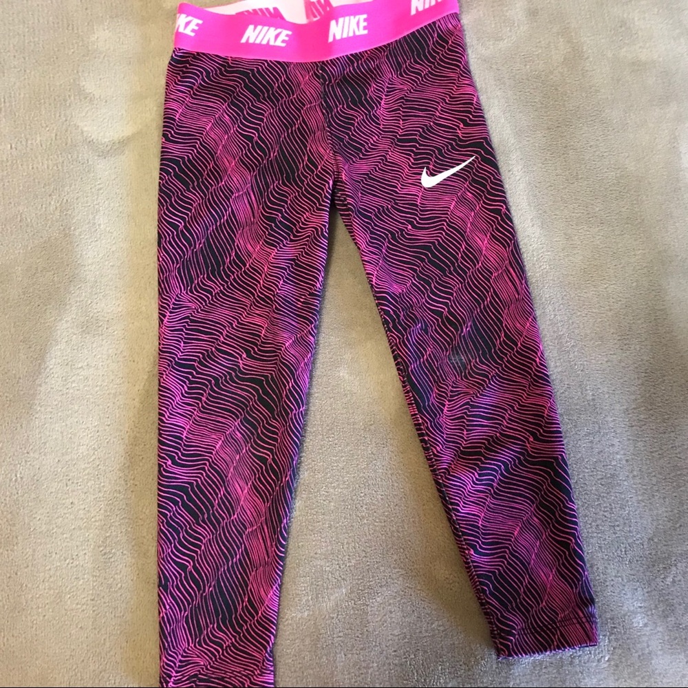 Nike pro compression girl’s leggings xs 3-4 years